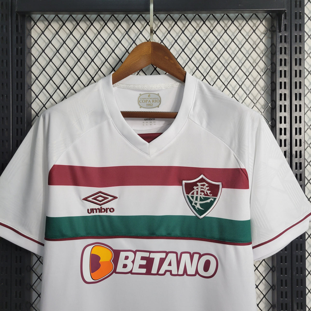 Camisa Fluminense Away 2023/24 - Umbro Torcedor Masculina - Branca/Verde