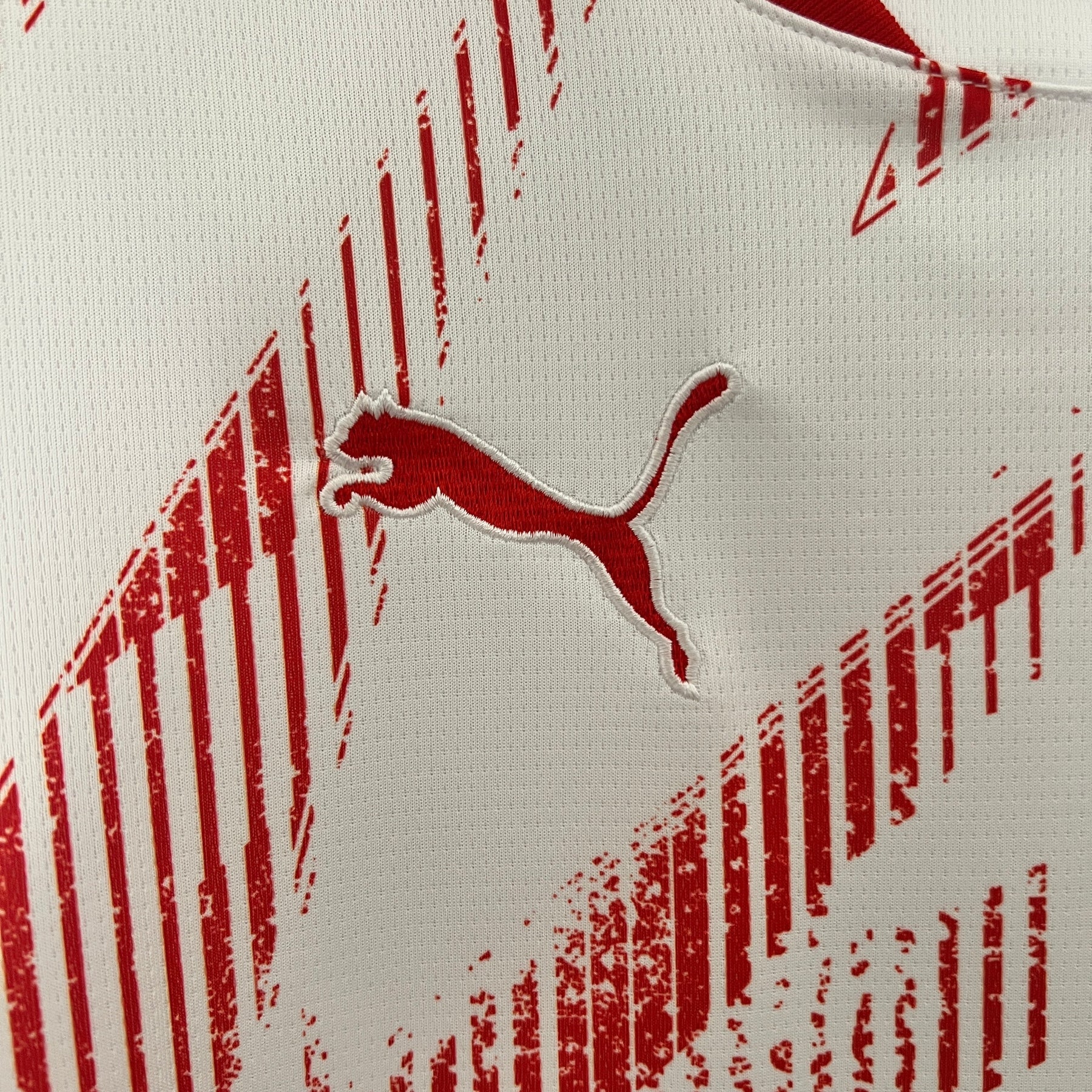 Camisa RB Leipzig Home 2024/25 - Puma Torcedor Masculina - Vermelha/Branca