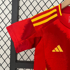 Kit Infantil Seleção Espanha Home 2024/25 - Adidas Torcedor - Vermelha