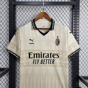 Camisa AC Milan Edição Especial 2024/25 - Puma Torcedor Masculina - Bege/Preta