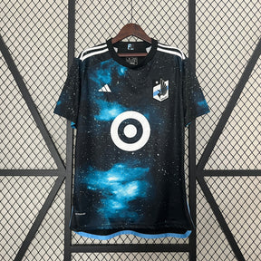 Camisa Minnesota Home 2024/25 - Adidas Torcedor Masculina - Preta/Azul