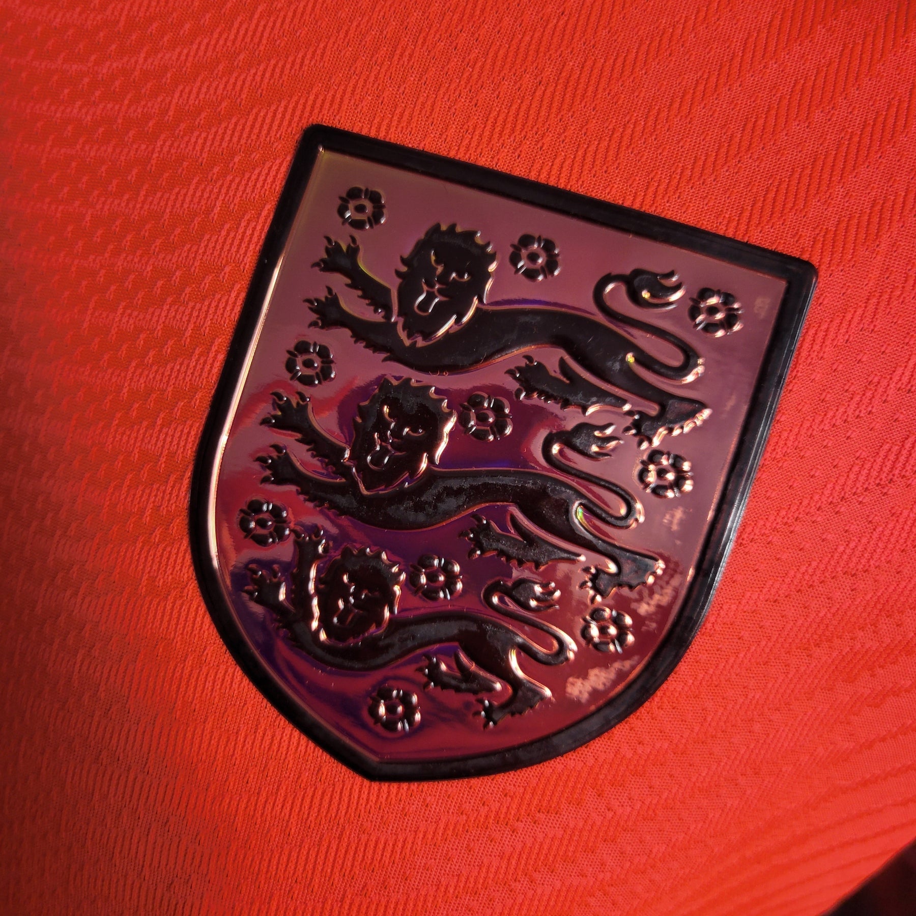 Camisa Seleção Inglaterra Away 2022/23 - Nike Jogador Masculina - Laranja/Preta