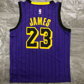 Regata NBA Los Angeles Lakers City Edition 18/19 LeBron James 23 Roxa