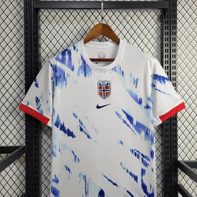 Camisa Seleção Noruega Away 2024/25 - Nike Torcedor Masculina - Branca/Azul