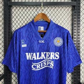 Camisa Leicester City Home 1992/94 - Fox Retrô Masculina - Azul