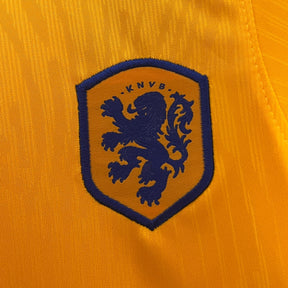 Kit Infantil Seleção Holanda Home 2024/25 - Nike Torcedor - Laranja