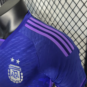 Camisa Seleção Argentina Away 2022/23 - Adidas Jogador Masculina - Azul/Roxa