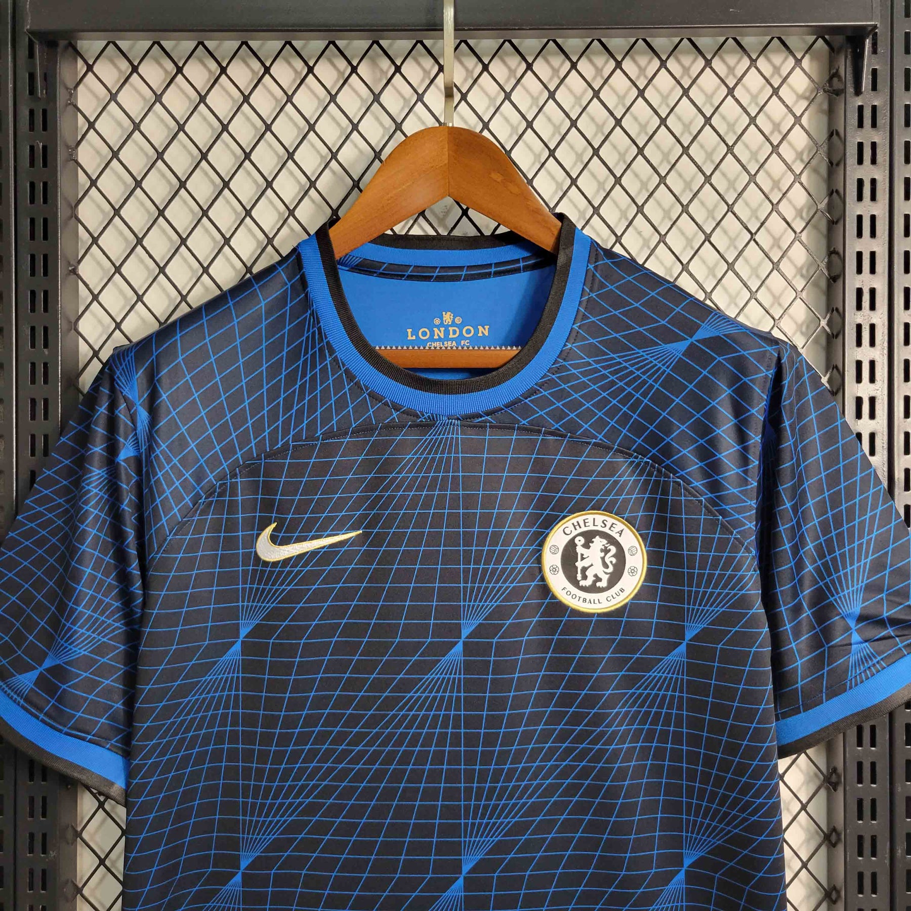 Camisa Chelsea Third 2023/24 - Nike Torcedor Masculina - Azul/Preta