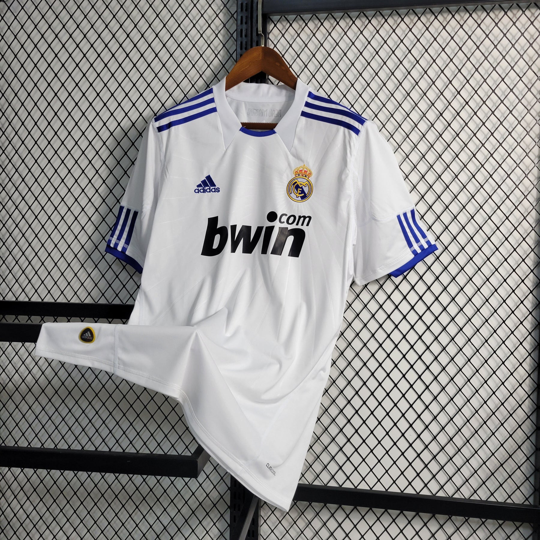 Camisa Real Madrid Home 2010/11 - Adidas Retrô Masculina - Branca/Azul