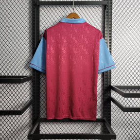 Camisa West Ham Home 1995/97 - Lotto Retrô Masculina - Bordo/Azul