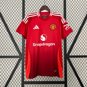 Camisa Manchester United Home 2024/25 - Adidas Torcedor Masculina - Vermelha/Branca