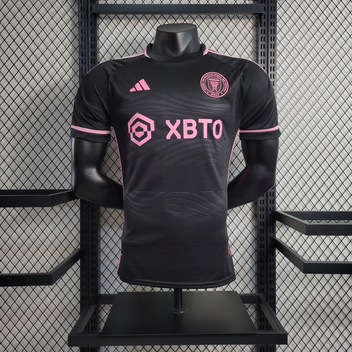 Camisa Inter Miami Away 2023/24 - Adidas Jogador Masculina - Preta/Rosa