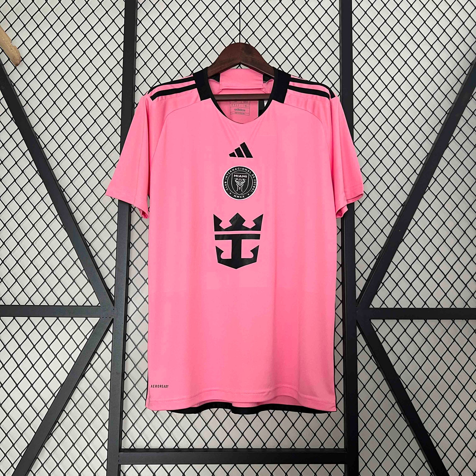 Camisa Inter Miami Home 2024/25 - Adidas Torcedor Masculina - Rosa/Preta