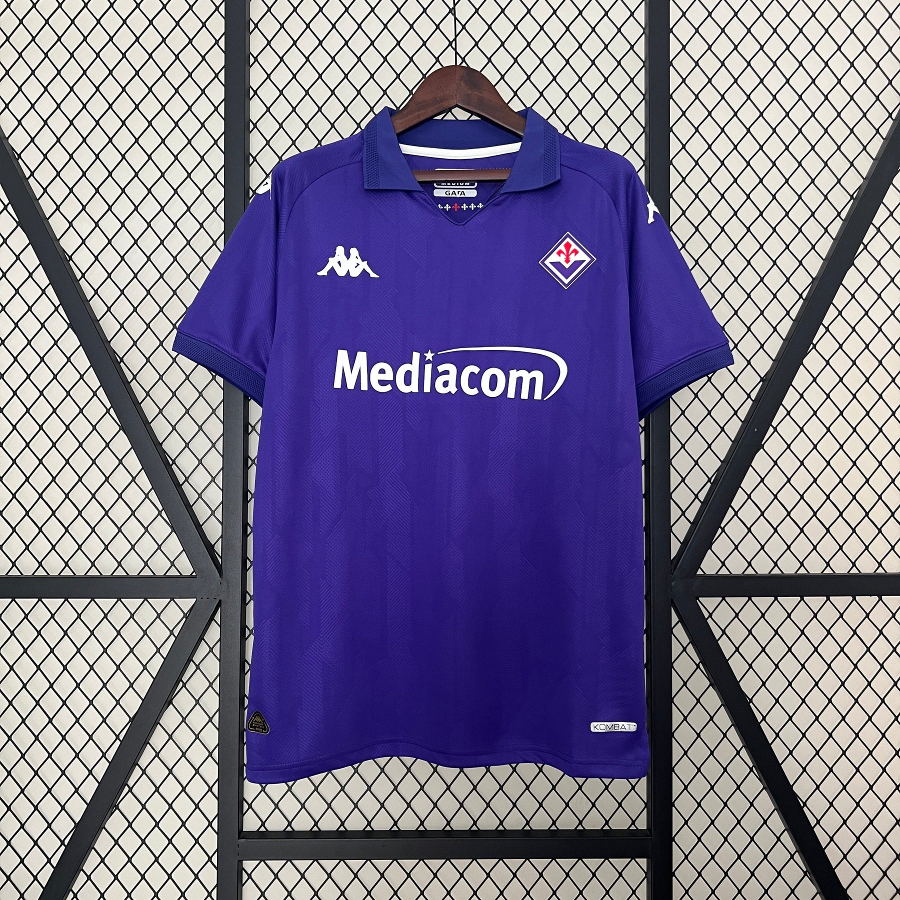 Camisa Fiorentina Home 2024/25 - Kappa Torcedor Masculina - Roxa