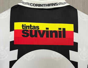 Camisa Corinthians Away 1995/96 - Penalty Retrô Masculina - Preta/Branca