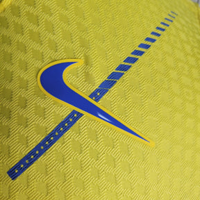 Camisa Al-Nassr Home 2023/24 - Nike Jogador Masculina - Amarela/Azul