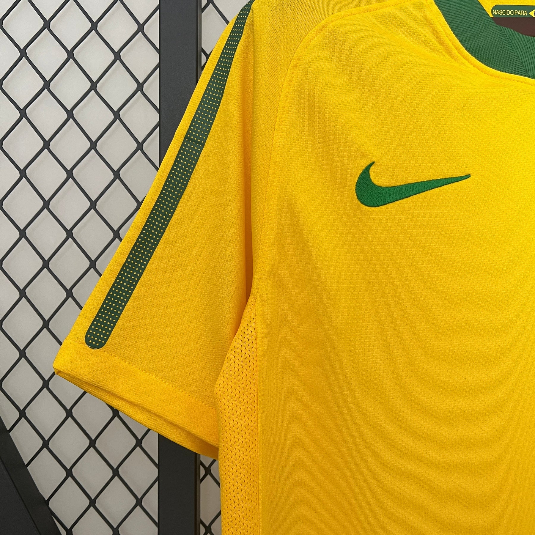 Camisa Seleção Brasil Home 2010 - Nike Retrô Masculina - Amarela/Verde