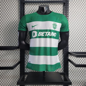 Camisa Sporting Home 2023/24 - Nike Jogador Masculina - Verde/Branca