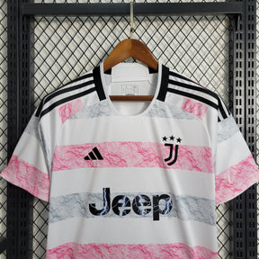 Camisa Juventus Away 2023/24 - Adidas Torcedor Masculina - Branca/Rosa