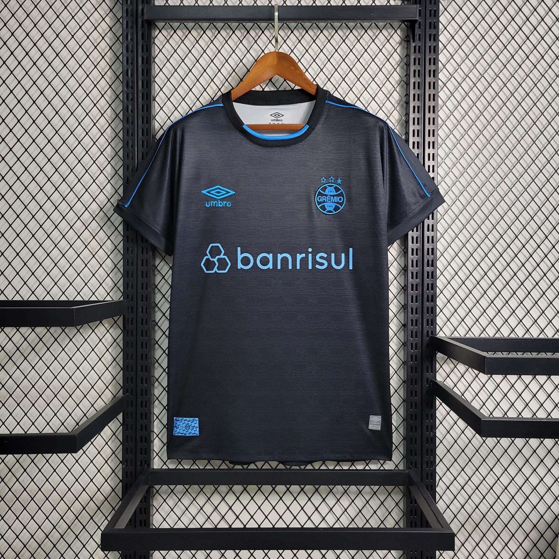 Camisa Grêmio Third 2023/24 - Adidas Torcedor Masculina - Preta/Azul