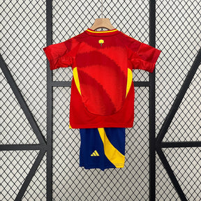 Kit Infantil Seleção Espanha Home 2024/25 - Adidas Torcedor - Vermelha