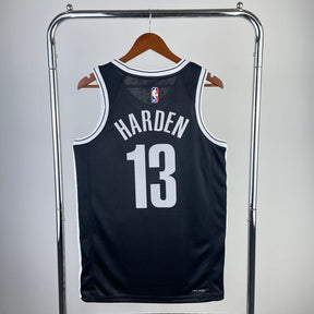 Regata NBA Brooklyn Nets Icon Edition James Harden Preta