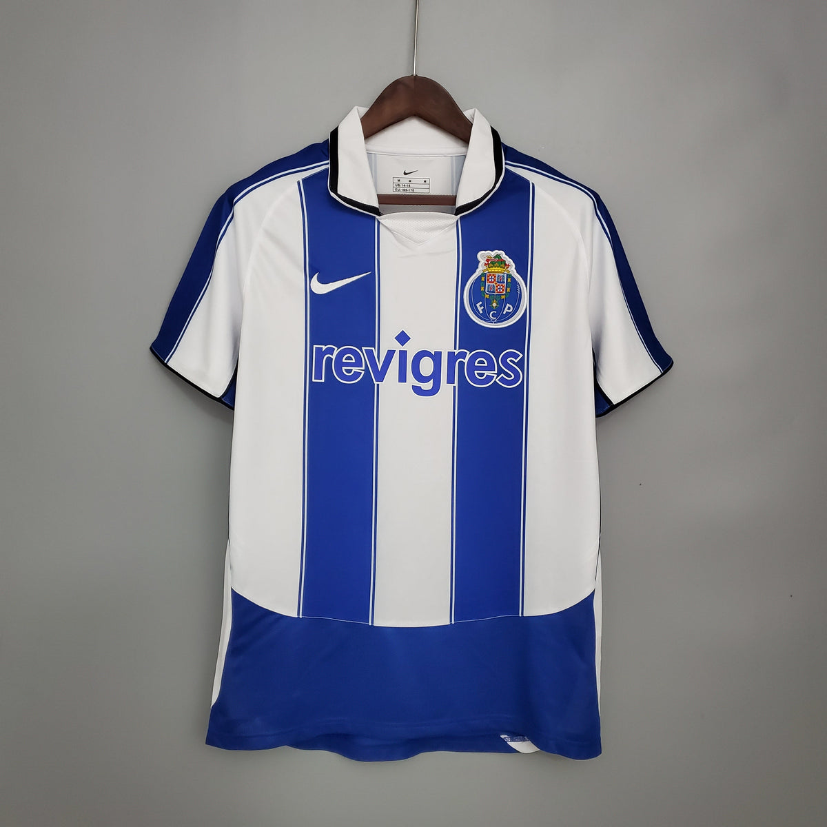 Camisa Porto Home 2003/04 - Nike Retrô Masculina - Branca/Azul