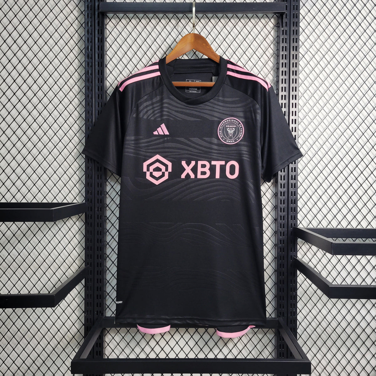 Camisa Inter Miami Away 2023/24 - Adidas Torcedor  Masculina - Preta/Rosa