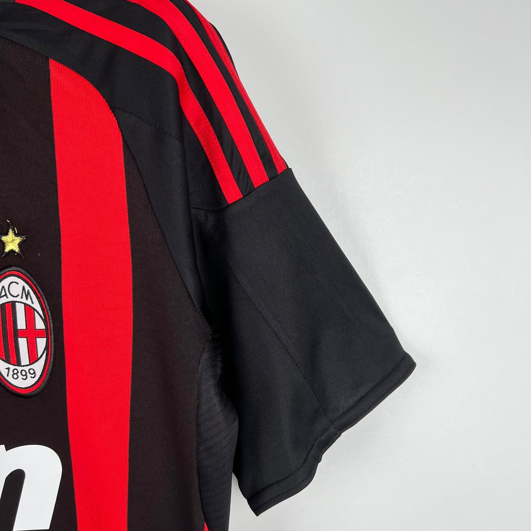 Camisa Milan Home 2008/09 - Adidas Retrô Masculina - Vermelha/Preta