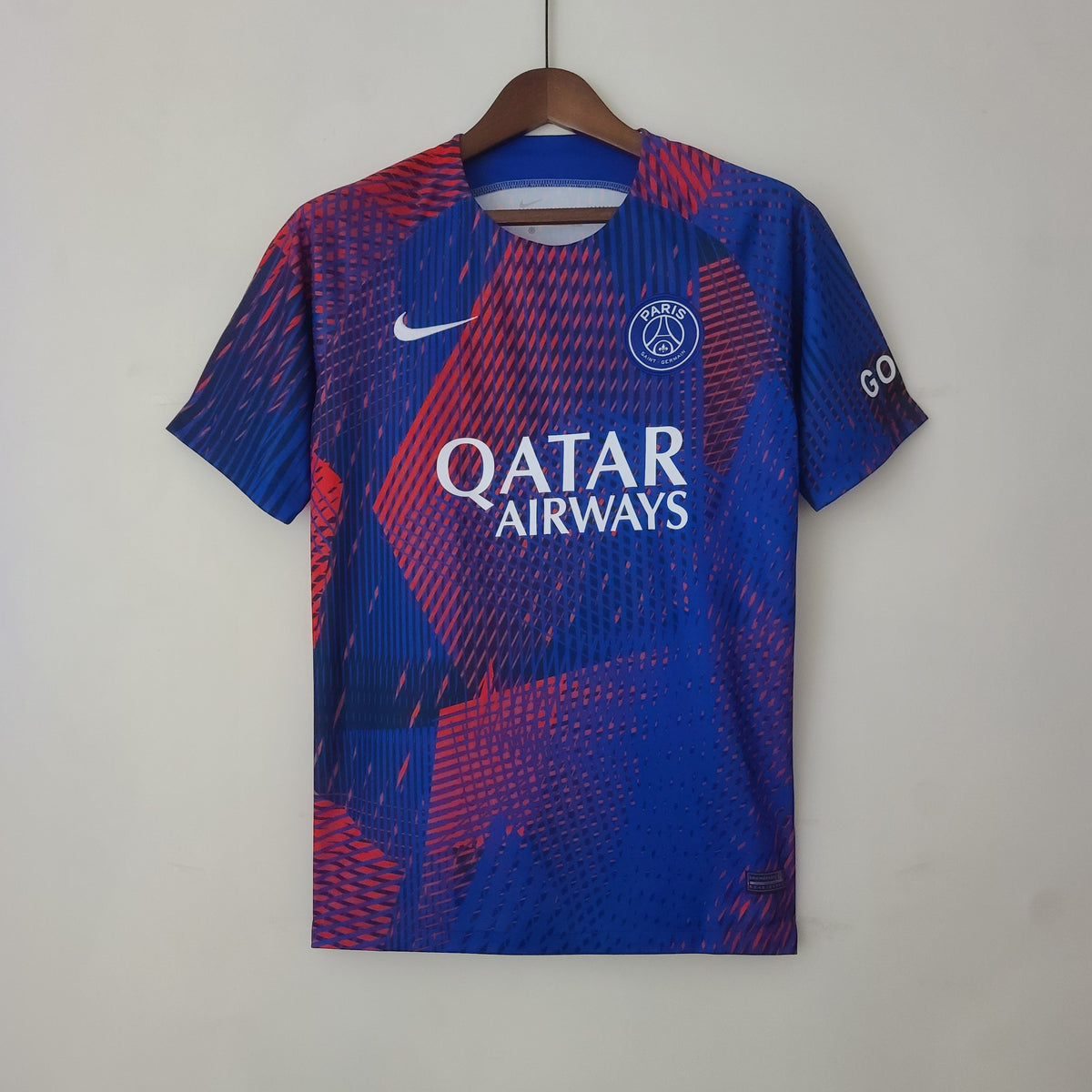 Camisa PSG Treino 2022/23 - Nike Torcedor Masculina - Azul/Vermelha