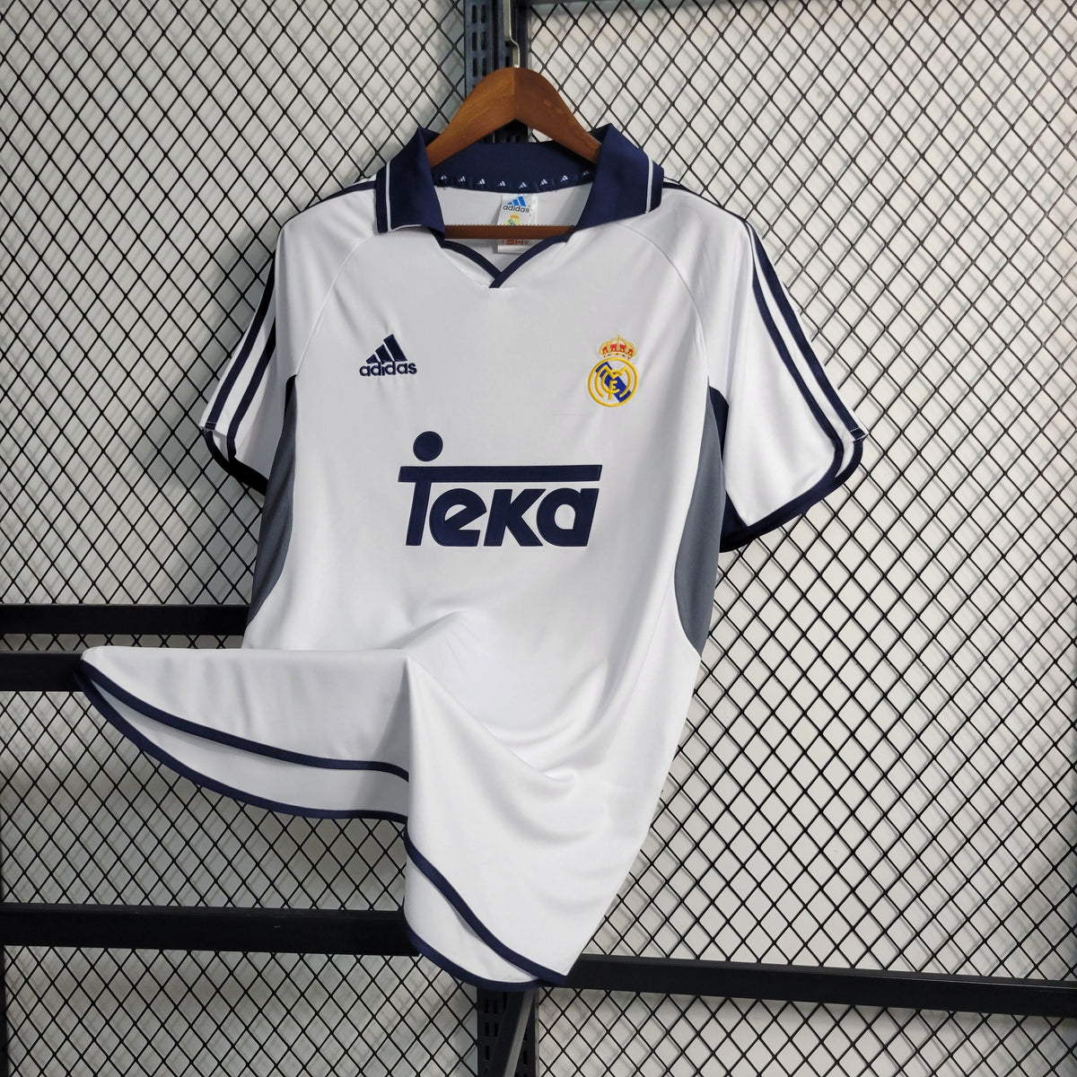 Camisa Real Madrid Home 2000/01 - Adidas Retrô Masculina - Branca/Azul