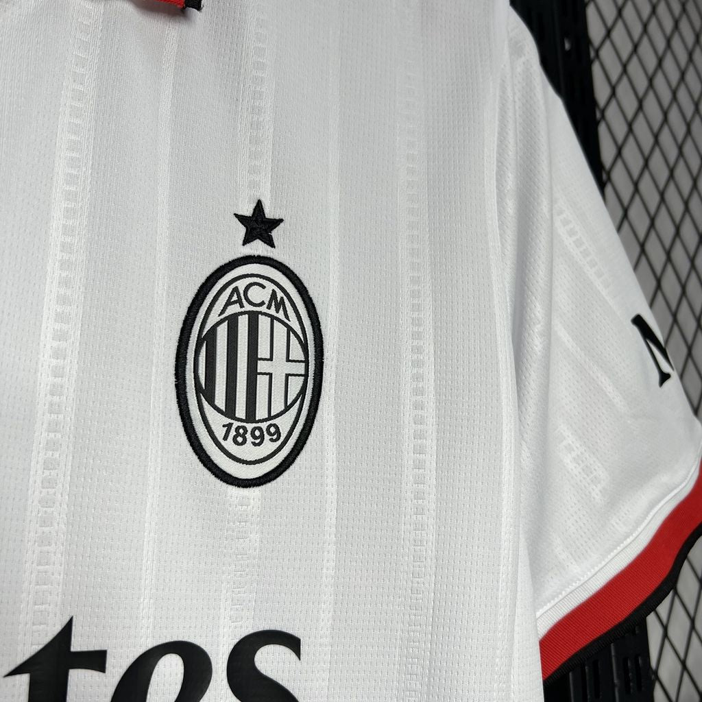 Camisa Milan Away 2024/25 - Puma Torcedor Masculina - Branca/Vermelha