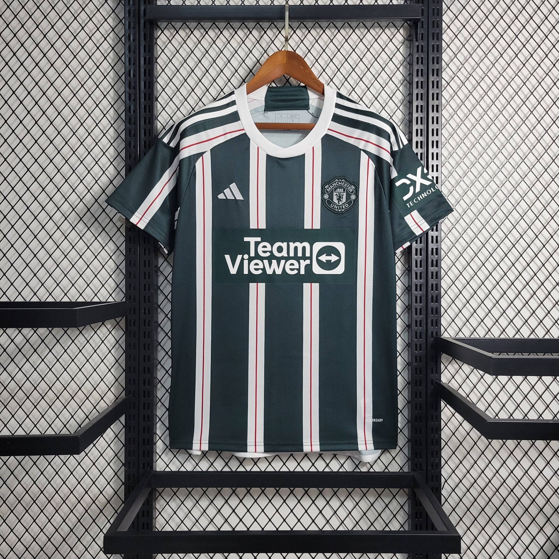 Camisa Manchester United Third 2023/24 - Adidas Torcedor Masculina - Verde/Branca