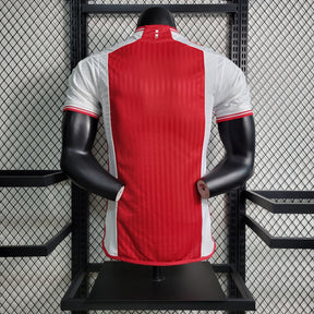 Camisa Ajax Home 2023/24 - Adidas Jogador Masculina - Vermelha/Branca