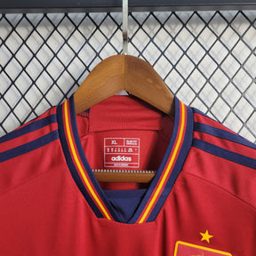 Camisa Seleção Espanha Home 2022/23 - Adidas Trocedor Masculina - Vermelha/Laranja