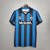 Camisa Inter de Milão Home 1988/90 - Uhisport Retrô Masculina - Azul/Preta