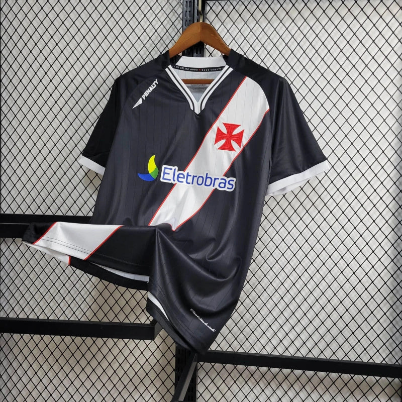 Camisa Vasco da Gama Home 2010/11 - Penalty Retrô Masculina - Preta/Branca