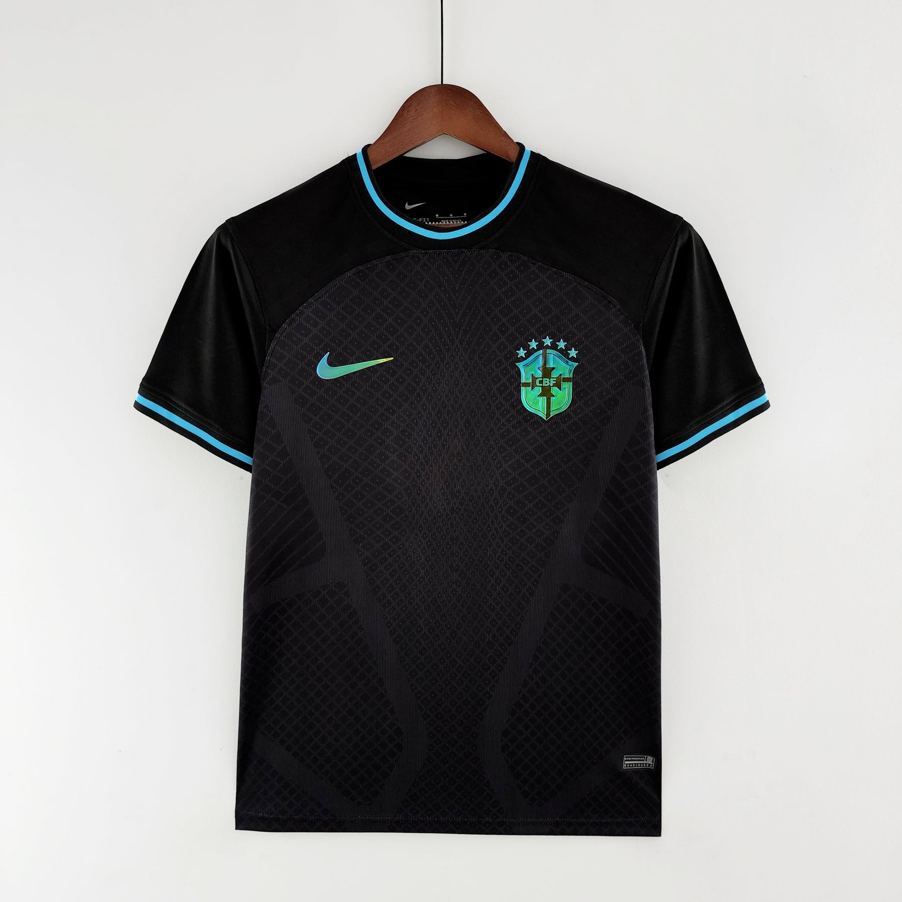 Camisa Seleção Brasil Edição Especial 2022 - Nike Torcedor Masculina - Preta/Azul