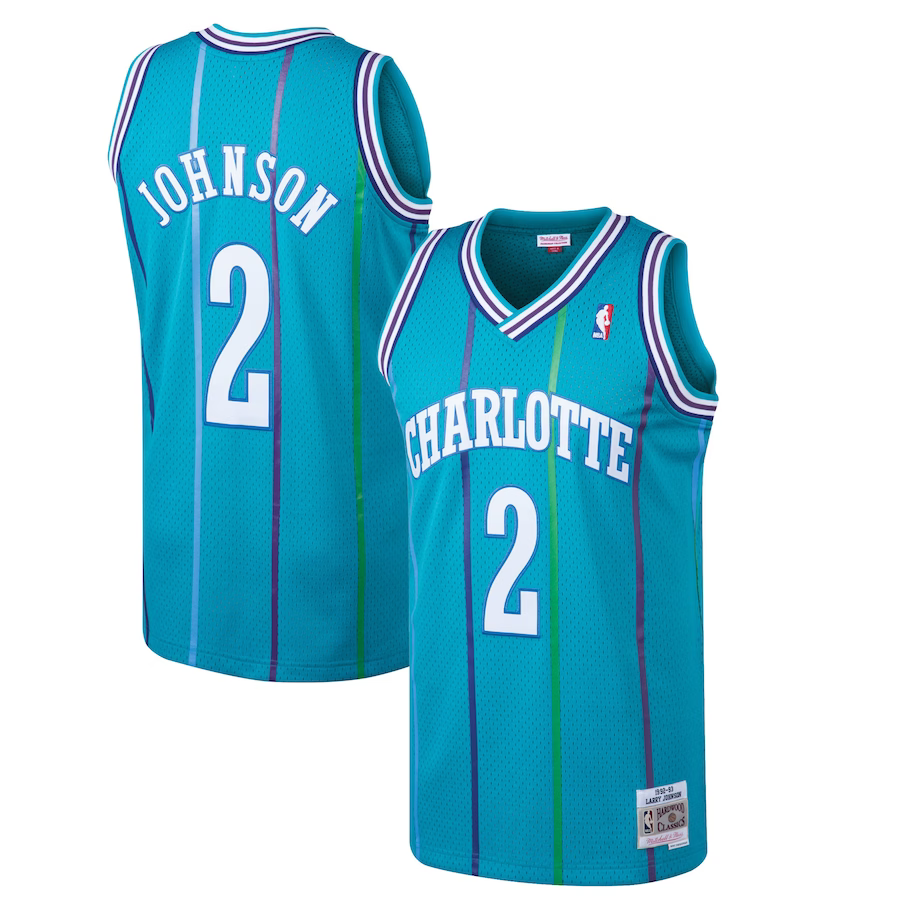 Regata Classica Mitchell & Ness Charlotte Hornets "Jhonson" N° 2