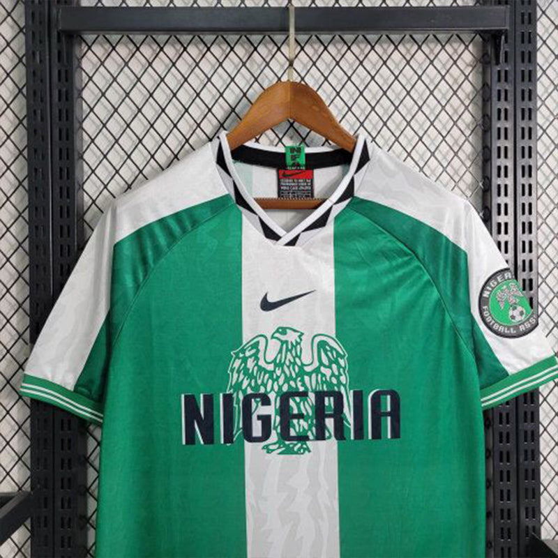 Camisa Seleção Nigéria Home 1996 - Nike Retrô Masculina - Verde/Branca