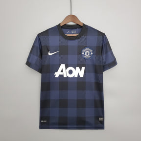 Camisa Manchester United Third 2013/14 - Nike Retrô Masculina - Azul/Preta