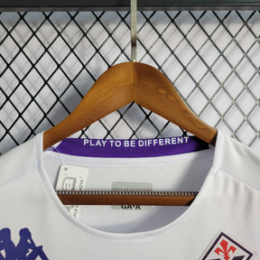 Camisa Fiorentina Away 2022/23 - Kappa Torcedor Masculina - Branca/Roxa