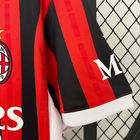 Camisa Milan Home 2024/25 - Puma Torcedor Masculina - Vermelha/Preta