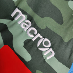 Camisa Napoli Home 2013/14 - Macron Retrô Masculina - Verde Camuflada