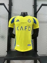 Camisa Al-Nassr Home 2024/25 - Adidas Jogador Masculina - Amarela/Azul