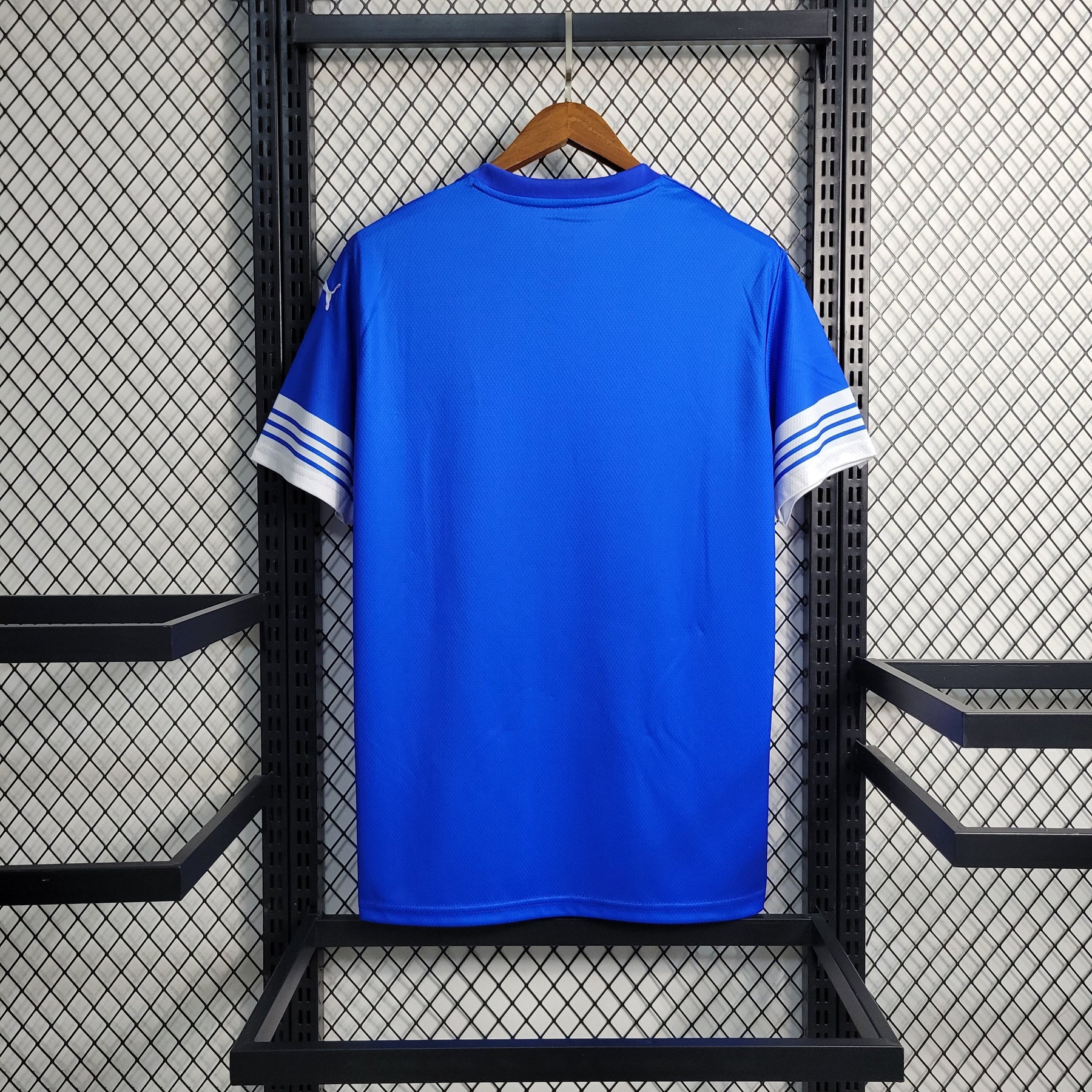 Camisa Olympique Marseille 2023/24 - Puma Torcedor Masculina - Azul//Branca