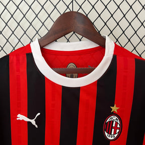 Camisa Milan Home 2024/25 - Puma Torcedor Masculina - Vermelha/Preta