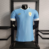 Camisa Seleção Uruguai Home 2022/23 - Puma Jogador Masculina - Azul/Branca