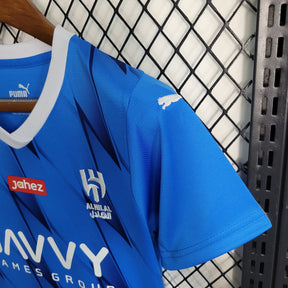 Kit Infantil Al-Hilal Home 2023/24 - Puma Torcedor - Azul/Branca