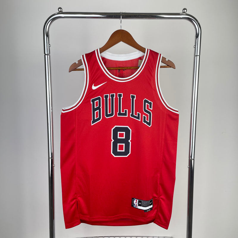 Regata NBA Chicago Bulls Icon Edition 23/24 Zach LaVine Vermelha